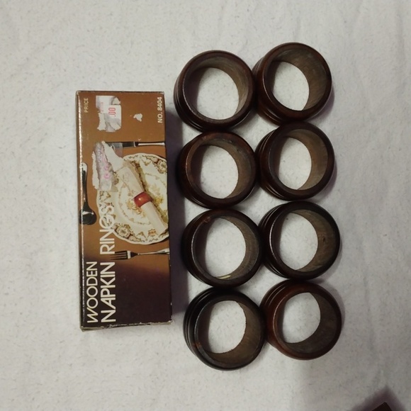 Wood Ring Napkin Holders Vintage(1984) - Picture 4 of 5